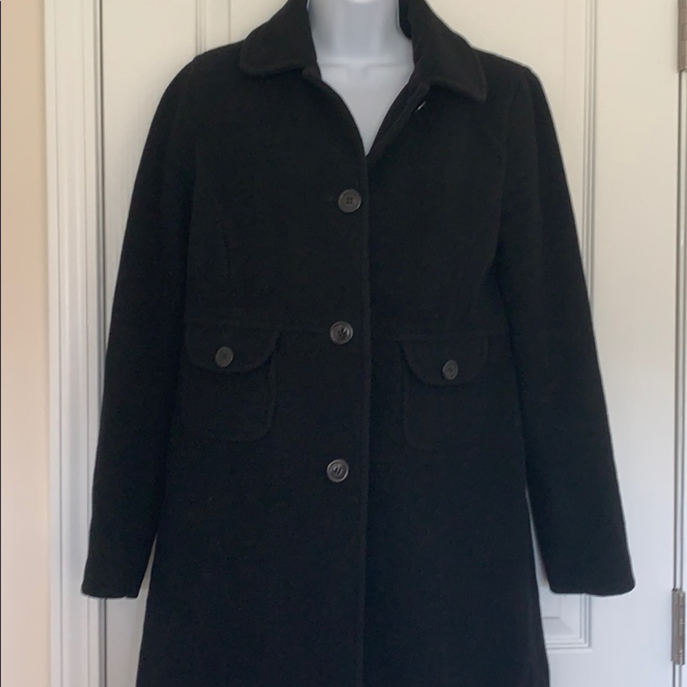 Black pea coat by Kenneth Cole